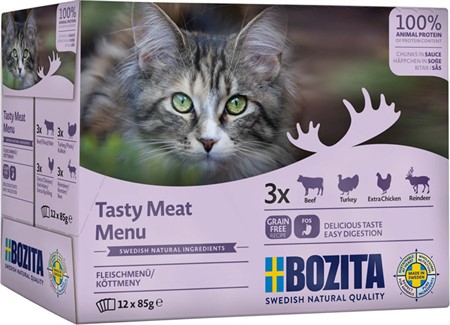 Bozita Katt  Multibox 12x85 g Kött i sås / 1.02kg